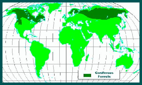 northwest coniferous forest map